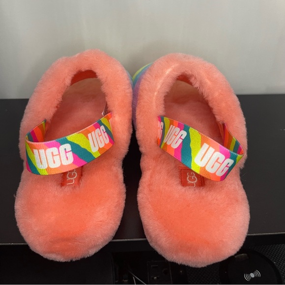 UGG Women's  Fluff Yeah Slippers Size 6 Peach Bliss 💕✨ - Picture 2 of 5